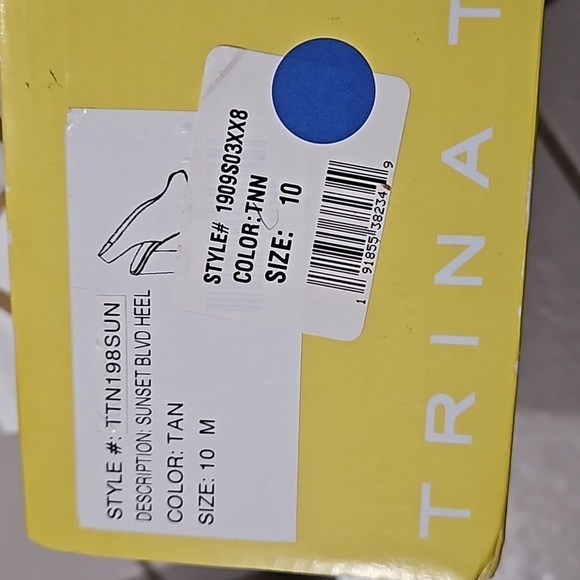 💕TRINA TURK💕 Sunset Blvd Suede Slingback Heels ~ Tan 10 New with Box (No Lid) - Picture 16 of 16